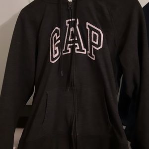 Dark gray gap sweater zip up size medium